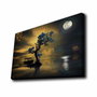 Wallity Lienzo Decorativo Iluminado con LED Multicolor 45 x 70 cm